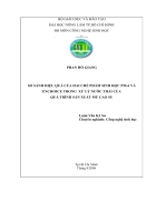 So sánh hiệu quả của hai chế phẩm sinh học pm 6 và enchoice trong xử lý nước thải của quá trình sản xuất mủ cao su