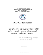 Nghiên cứu hiệu quả xử lý nước thải tinh bột khoai mì trên mô hình kỵ khí ABR và EGSB