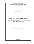 Nghiên cứu các cấu trúc hải dương phục vụ dự báo ngư trường vùng biển khơi miền Trung Việt Nam