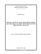 Phương pháp sử dụng kênh hình trong dạy học địa lý 10 PTTH tỉnh Thái Nguyên theo hướng tích cực