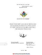 Phân tích hiệu quả hoạt ðộng sản xuất kinh doanh của tổng công ty viễn thông quân ðội viettel chi nhánh vĩnh long