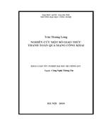 Nghiên cứu một số giao thức thanh toán qua mạng công khai