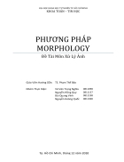 Xử lý ảnh bằng phương pháp Morphology