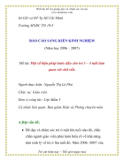 Một số biện pháp bước đầu cho trẻ 3 4 tuổi làm quen với chữ viết