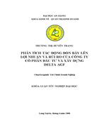 Phân tích tác động đòn bẩy lên lợi nhuận và rủi ro của công ty cổ phần đầu tư và xây dựng delta agf