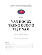 Văn học 8x Trung Quốc ở Việt Nam