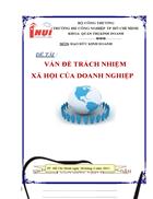 Vấn đề trách nhiệm xã hội của doanh nghiệp