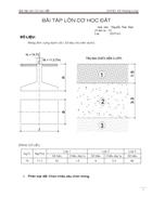 Bài tập lớn Cơ Học Đất trường ĐH Kiến Trúc Tp HCM