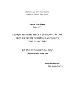 Lập qui trình hạ thủy tàu trọng tải lớn trên đà trượt nghiêng tại công ty công nghiệp tàu thủy Nam Triệu