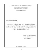 Nguyên lý tạo ảnh của thiết bị cộng hƣởng từ hạt nhân và ứng dụng trong chụp ảnh khuếch tán