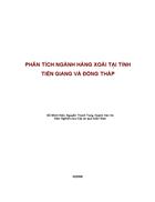 Phân tích ngành hàng xoài tại tỉnh tiền giang và đồng tháp