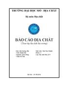 Báo cáo thực tập địa chất Thực tập địa chất đại cương
