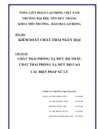Kiểm soát chất thải nguy hại Chất thải phóng xạ