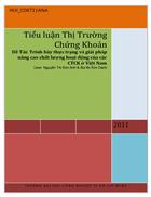 Trình bày thực trạng và giải pháp nâng cao chất lượng hoạt động của các CTCK ở Việt Nam