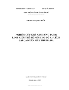 Nghiên cứu khả năng ứng dụng linh kiện thế hệ mới cho bộ khuếch đại cao tần máy thu ra đa