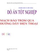 Mạch báo trộm qua đừong dây điện thoại di động