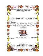 Một số biện pháp cải tạo sân chơi tạo điều kiện tốt cho trẻ tiếp cận với môi trường thiên nhiên