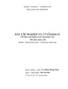 Tìm hiểu khả năng phát âm đúng của trẻ mâũ giáo lớn trường mầm non dị nậu tam nông phú thọ