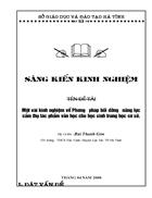 Một vài kinh nghiệm về Phương pháp bồi dưỡng năng lực cảm thụ tác phẩm văn học cho học sinh trung học cơ sở