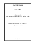 Mô hình hóa các hệ thống dựa trên các thành phần