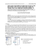 Ứng dụng phần mềm automation studio 5 0 để mô phỏng thiết kế quá trình điều khiển hệ thống thuỷ lực trên máy khoan ecm660 iii