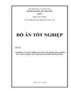 Nghiên cứu quy trình lắp đặt vận hành bảo dưỡng và sửa chữa trạm GUP 100 tại giàn MSP4 Mỏ Bạch Hổ