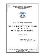 Xe hai bánh tự cân bằng di chuyển trên địa hình phẳng đhbk tphcm