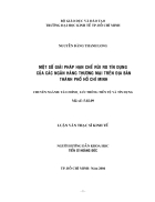 Một số giải pháp hạn chế rủi ro tín dụng của các Ngân hàng thương mại trên địa bàn Thành phố Hồ Chí Minh