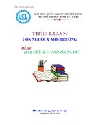 Hãy cứu lấy nguồn nước