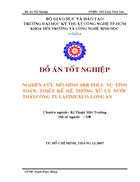 Nghiên cứu mô hình sbr thiết kế hệ thống xử lý nước thải công ty lafimexco