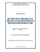 Đo lường chất lượng dịch vụ sự thỏa mãn và lòng trung thành của khách hàng đối với dịch vụ ADSL