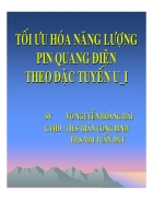 Tối ưu hoá năng lượng pin quang điện theo đặc tuyến V I 01 2008 ĐHBK TP HCM