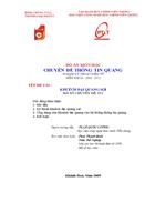 CHUYÊN ĐỀ THÔNG TIN QUANG Khuếch đại quang sợi