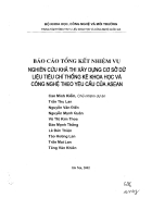 Nghiên cứu khả thi xây dựng cơ sở dữ liệu tiêu chí thống kê khoa học và công nghệ theo yêu cầu của Asian