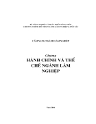 Hanh chinh va the che nganh Lam Nghiep