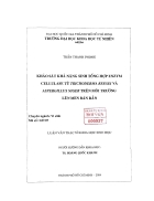 Khao sat kha nang sinh tong hop enzym cellulase tu trichoderma reesei va aspergillus niger tren moi truong len men ban ran