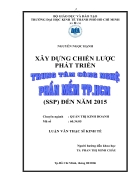 Xây dựng chiến lược phát triển ssp đến năm 2015