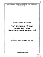 Phát triển kinh tế vùng trong quá trình công nghiệp hóa hiện đại hóa