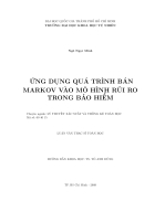 Ứng dụng quá trình bán markov vào mô hình rủi ro trong bảo hiểm