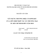 Xây dựng thương hiệu Co opmart của Liên hiệp Hợp Tác Xã Thương Mại TP Hồ Chí Minh đến năm 2015