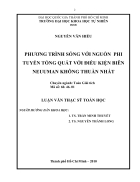 Phương trình sóng với nguồn phi tuyến tổng quát với nguồn phi tuyến tổng quát với điều kiện biên neuuman không thuần nhất