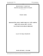 Định hướng phát triển dịch vụ viễn thông trên nền mạng hữu tuyến tại tp hcm giai đoạn 2008 2010