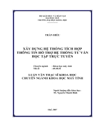 Xây dựng hệ thống tích hợp thông tin hỗ trợ hệ thống tư vấn học tập trực tuyến