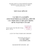 Vai trò của sam biển sesuvium portulacastrum l đối với các tính chất lý hóa đất trong rừng ngập mặn cần giờ