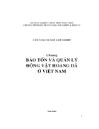 Bảo tồn và quản lý động vật hoang dã ở việt nam