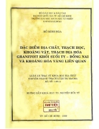 Đặc điểm thạch học khoáng vật thạch địa hóa granitoit khối núi ty đồng nai và khoáng hóa vùng liên quan