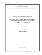 Phương thức và giải pháp tăng cường tính hiệu lực đối với các kiến nghị của kiểm toán nhà nước