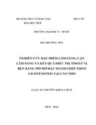 Nghiên cứu đặc điểm lâm sàng cận lâm sàng và kết quả điều trị thoát vị bẹn bằng mổ mở đặt mảnh ghép theo Lichtenstein tại Cần Thơ