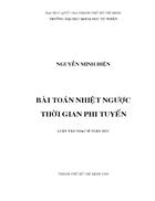 Bài toán nhiệt ngược thời gian phi tuyến