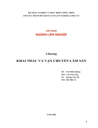 Khai thác và vận chuyển lâm sản